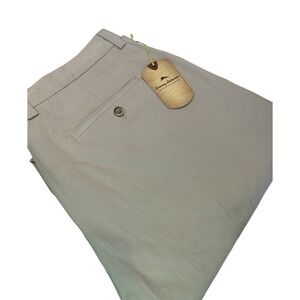 NWT Tommy Bahama 100% Silk St Tommy Bahama Flat Front Pants T1652 Men's 40x33.5